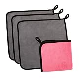 Toyvian 4 Stück Teiliges Pool Queue Reinigungstücher Strapazierfähigem Korallfleece Kratzfest Saugfähig für Glatte Saubere Billardqueues Langlebig und Schonend