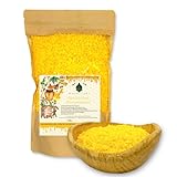 Woodflame Bienenwachs Pastillen, Deutsche Qualität, 100% natürliches Bienenwachs, Perfekt geeignet für Kosmetikprodukte, Bienenwachstücher, Seife, Holzpolitur und Kerzenherstellung