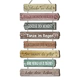 CHDITB Insirierende Wanddeko Wandbild,Motivierende Familienregeln Lebenseinstellung,Bilder mit Sprüchen,Schild Familie,Glaube an Dich,Familienschild Mit Sprüchen,Jugendweihe Deko Mädchen Jungen