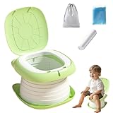 Toilettentrainer für | Kompakter Reise-Töpfchensitz für Mädchen, tragbar, wiederverwendbar, für drinnen, draußen, Auto, vo