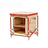 GYKOZY Klappbarer Campingtisch mit Stauraum, Leichter Camping-Küchentisch aus Aluminium, Tisch für drinnen und draußen, für Tailgating, Picknick