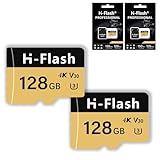 Micro-SD-Karte, 128 GB, 2 Stück mit SD-Karten-Adapter, SD-Karte 256 GB Micro-Speicherkarte, bis zu 150 MB/s, C10 U3 V30 4K A1 UHS-I TF-Karte (2 x 128 GB), 256 GB Micro-SD-Karte für