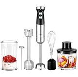GASTROBACK #40972 Design Power Stabmixer Set 5-in-1, Silber, Schwarz