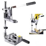 Präzisions-Bohrständer mit Verstellbarer Höhe und Flachbackenzange, Standbohrmaschine, Ständerbohrmaschine, Bohrmaschinenständer, Bohrständer Ständer für Bohrmaschine, für Exaktes Bohren