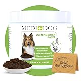 MEDIDOG 500g Premium Ulmenrinden Paste für Hunde sofort verzehrfertig ohne Zusatzstoffe | Bessere Verdauung, Bei Kotfressen, Sodbrennen, Durchfall, Slippery Elm Bark | In Deutschland hergestellt