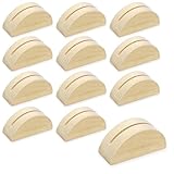 Kartenhalter Holz 12 Stück Halbkreis Tischkartenhalter Fotohalter Holz Kartenhalter Hölzernen Holzständer für Karten Hochzeit