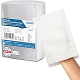 50x ARNOMED® Einmalwaschlappen aus Molton Eco, Einmal Waschhandschuhe für Erwachsene & Babys, Einweg Waschlappen Weich & Sanft, Waschhandschuhe Einweg, Wegwerf Waschlappen, Einweg Lappen