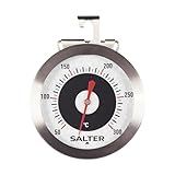 Salter 513 SSCR Ofenthermometer, Aufrechterhaltung der optimalen Temperatur, Kochen/Backen, einstellbarer Betrachtungswinkel, fett formatierte Anzeige, zum Aufhängen, sitzen/steht auf der Ofenplatte, Messbereich 50 °C — 300 °C