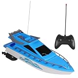 HANABASS 1 Set Ferngesteuertes Ferngesteuertes Boot Für Poolboot Rennboot Schwimmbadboot Funkgesteuerte Boote Wasserboot Fernbedienung Kinderspielzeug Spielzeugboote Aus
