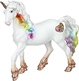 schleich BAYALA 70726 Mythische Rainbow Love Einhorn Stute - Mit Glitzernden Details und Glänzendem Spiralhorn, Robustes und Fantasievolles Figuren Einhorn Spielzeug ab 5