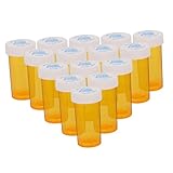 WEKADRIN 25 Stück Teiliges Kleine Pp medizinflaschen mit Kindersicherem Verschluss Feuchtigkeitsdicht Tragbar für Reise und Aufbewahrung von Nahrungsergänzungsmitteln und Tabletten