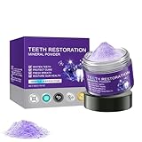 Zahnreparatur Mineralpuder,Zahnpulver Gegen Verfärbungen, Teeth Whitening Powder, Zahnweiss Pulver fur Frischer Atem, Effektiv bei der Stärkung von Zähnen und Zahnfleisch (1)