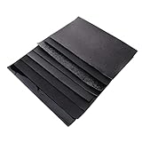 BEBEMOKO 8-Teiliges Blatt Lederkombi Polster Basteln künstlich Quilten ledertasche vleder+bag leathercrafting Lederstoff zum Nähen Kunstleder für handgefertigte Projekte PU-Leder Black