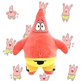 Huanmin Patrick Soft Toy, Patrick Plüsch, Patrick Stofftier, Patrick Plüschtier, Patrick Star Spielzeug, Kuscheltier Patrick Star, Spongebob Patrick, Patrick Plueschfigur