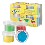 Feuchtmann Kinder Soft KNETE Mini Basic - 4 x 80g weiche Kinderknete, ungiftig, vegan und glutenfrei, lufttrocknende Knetmasse im Knetset für kreatives Spielen (ab 2 Jahren)