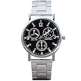 Retoo Herrenuhren, Analog Herren Armbanduhr, Edelstahl Armband, Herrenuhr, Quarzuhr, Designer Business Männer Uhr, Klassische Elegantes Geschenk fur Herren Damen, Silber
