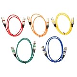 CIYODO 5 Stück audiokabel Mikrofonkabel Studio Schüttgut Verlängerung männlich kabelset Kabelsatz Kabelbalance Mikrofonleitung Audioleitung Kabel für Mikrofon Verbindungskabel PVC