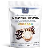 GOLDEN PEANUT Johannisbrotkernmehl 500 g - natürliches Verdickungsmittel, veganer Ei-Ersatz, glutenfreie Speisestärke, Backen und Kochen