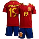 IHIMI Yamal #19 Spanien Trikot Kinder 2025 Set – Heimstil – Trikot & Shorts – kompatibel mit Yamal-Fans – Größen 176