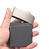 Lorxilar Zigarettenetui Klein Herren Zigarettenbox Schlank Zigarettenschachtel Metall Für 10 ZigarettenBlack,One Size