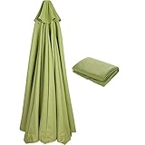 Outdoor wasserdichter Polyester-Ersatzschirm mit UV30+ Schutz, grün, 270 cm, 8 Rippen