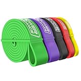 POWER GUIDANCE Resistance Bands,Widerstandsbänder für Kraftraining Inklusive Tragetasche,Pull Up Fitnessbänder,Bänder Krafttraining für Fitness (5set（amarill+Rojo+Negro+púrpura+Verde）)