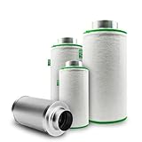 LABT Luft-Filter Flanschgröße 150mm | für 520m³/h Luftumsatz, Luftreiniger, Aktivkohle-, Geruchsfilter - Profi Qualität für Gastronomie, Pflanzenzucht - geruchsneutralisierend, Grow, Staubvorfilter
