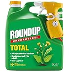 Roundup Unkrautfrei TOTAL, 3 Liter Sprühflasche - Unkrautvernichter, zur Bekämpfung von Unkräutern, Gräsern und Moos
