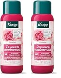 Kneipp Cremebad Rosenzarte Verwöhnpflege - Badezusatz mit hochwertigem Extrakt aus Bio Rosenblüten und einem pflegendem Öl-Komplex - Schenkt ein glattes Hautgefühl und pflegt die Haut - 400ml