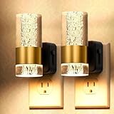 JIMACRO 2 Stück Nachtlicht Steckdose Bewegungssensor, Nachtlicht Dimmbar Steckdose, Warmweiß 3000K Steckdosenlicht für Flur, Bad, Treppe, Schlafzimmer