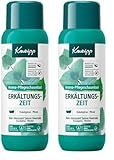 Kneipp Aroma-Pflegeschaumbad Erkältungszeit - Badezusatz mit natürlichen ätherischen Ölen aus Eukalyptus & Minze - sanfte Hautpflege - aromakologische Wirkung für ein besseres Wohlbefinden - 400ml