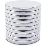 SENSEI® Extra Starke Magnete – 10 Stück (20x2 mm) – Rund & Flach, ca. 4 kg Haftkraft – Große Neodym Magnete für Magnettafel, Pinnwand & Basteln