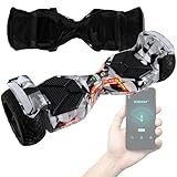 Robway X2 Hoverboard | 𝐃𝐀𝐒 𝐎𝐑𝐈𝐆𝐈𝐍𝐀𝐋 ® Hoverboards für Kinder Jugendliche & Erwachsene - APP Steuerung - 𝟮 x 𝟯𝟓𝟬 Watt Motoren - Self-Balance - Bluetooth (X2 Metro Camo, Offroad)