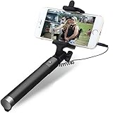 Retoo Selfie Stick mit 360 Grad drehbarer, Teleskopstab, Monopad, Erweiterbar Handystativ, Handyhalter, Handystativhalter, Einbeinstativ für iOS, Android, Smartphone, 74 cm, Schwarz
