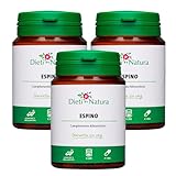 Dieti Natura Sanddorn 200 Kapseln, 3er-Pack, ideal gegen nervöse Verspannungen und Schlafstörungen, beruhigende und beruhigende Eigenschaften, reich an Flavonoiden und Sterolen, ohne GVO