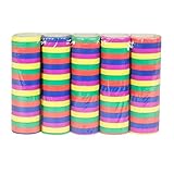 Boland 76050 - Luftschlangen 5 Farben, 5 Stück, Länge je 400 cm, schwer entflammbar, Mehrfarbig, Bunt, Karneval, Geburtstag, Dekoration, Disco, Kindergeburtstag, Kindergarten, Gartenparty, Mottoparty