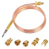 AKOOSY Thermoelement Reparaturset mit Schraubadapter für Gas Heizgeräte Präzise Temperaturregelung Hohe Lange Lebensdauer