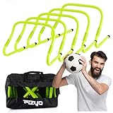 Fizyo Trainingshürden mit Höhenverstellung 5er Set Sporthürden, Koordinationshürden, Hürden für Training, Geschwindigkeit, Agilität, Hürden für Fußball, hürden Kinder Grün