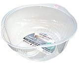 INOMATA Inomata.0800 Japanese Vegetable Fruit Rice Wash Bowl, 8-Inch, Clear by