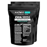 Nature Diet - Chia Samen 2 x 1000 g | Salvia Hispanica | Reich an Omega-3 | Quelle von Ballaststoffen