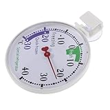 PEPLAYTAL Kühlschrankthermometer mit Hochpräzisem Sensor Wiederverwendbar Installieren für Kühl und Gefriergeräte Geeignet für Apotheken Supermärkte und Gefrierschränke