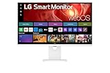 LG Smart Monitor 37U730SA-W, 37', 4K UHD (3840x2160), HDR10, IPS, webOS 24, USB-C (65W), HDMI, Bluetooth®, DCI-P3 90%, Smart TV Funktionen, Streaming, Flicker Safe, Lautsprecher, Weiß