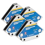 4 Stück Schweißwinkel Schweißmagnet 13 kg / 28lbs Schweissmagneten Set, Starke magnetische Schweißhalter schweißwinkel 45° 90° 135° Schweiß Magnete zum Heften für Schweißen Metallarbeiten