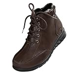 BOTCAM Stiefeletten Damen Kurzstiefel Cowboystiefel Halbstiefel Boots Mit Schnürung Herbst Winter Damenstiefel PU-Leder Renaissance-Schlupfstiefel Retro Stiefel Ankle Boots Halbhohe Westernstiefel