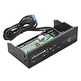 Eboxer Interner Kartenleser mit Multiport-Front-Panel-Armaturenbrett, USB 3.0, USB 2.0, für M2, SD, MS, XD, CF, TF-Karte