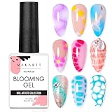 Makartt Blooming Gel Nagellack 15 ml UV-LED-Nagellack zum Verteilen, Marmor-Nagellack, Gelfarbe, Nageldesigns für DIY-Blumen-Tier-Aquarell-Magie-Maniküre-Kit