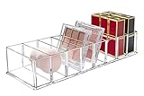 Seitop Abnehmbarer Kosmetik Organizer 8 Fächern Make-up-Organizer Acryl Aufbewahrungsboxen, Schmuck Ausstellungsboxen transparente Schubladen für Kommode Waschtisch Badezimmer Küche