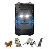 ADOGO Marderschreck Auto, Ultraschall Marderabwehr Batteriebetrieben, Maderschrecker Auto Mit Blitzlicht & Sensor, Nagetiervertreiber Marderschutz für Motorraum,Garage,Dachboden