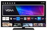 TELEFUNKEN Fernseher 50 Zoll Smart TV VIDAA XU50VP750M 4K Fernseher UHD, HDR TV mit Dolby Vision, Triple-Tuner und 6 Monate HD+ inkl., LED TV schwarz