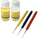 Uhren- und Uhrenöl + 3 Ölstifte: Schmiermittel, Reparatur, Horologiewerkzeug, 54 Stück